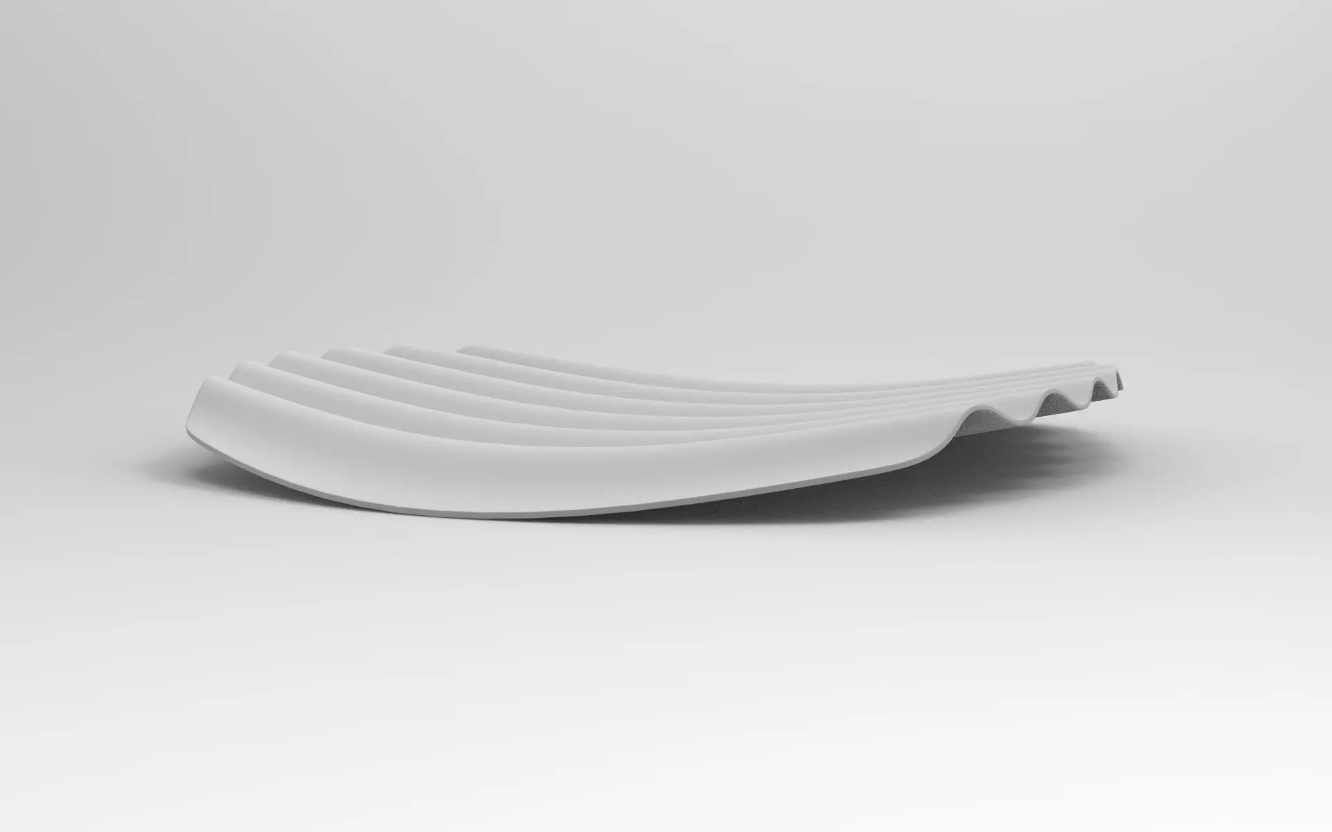 Wavy Tray Low-poly 3D model_8