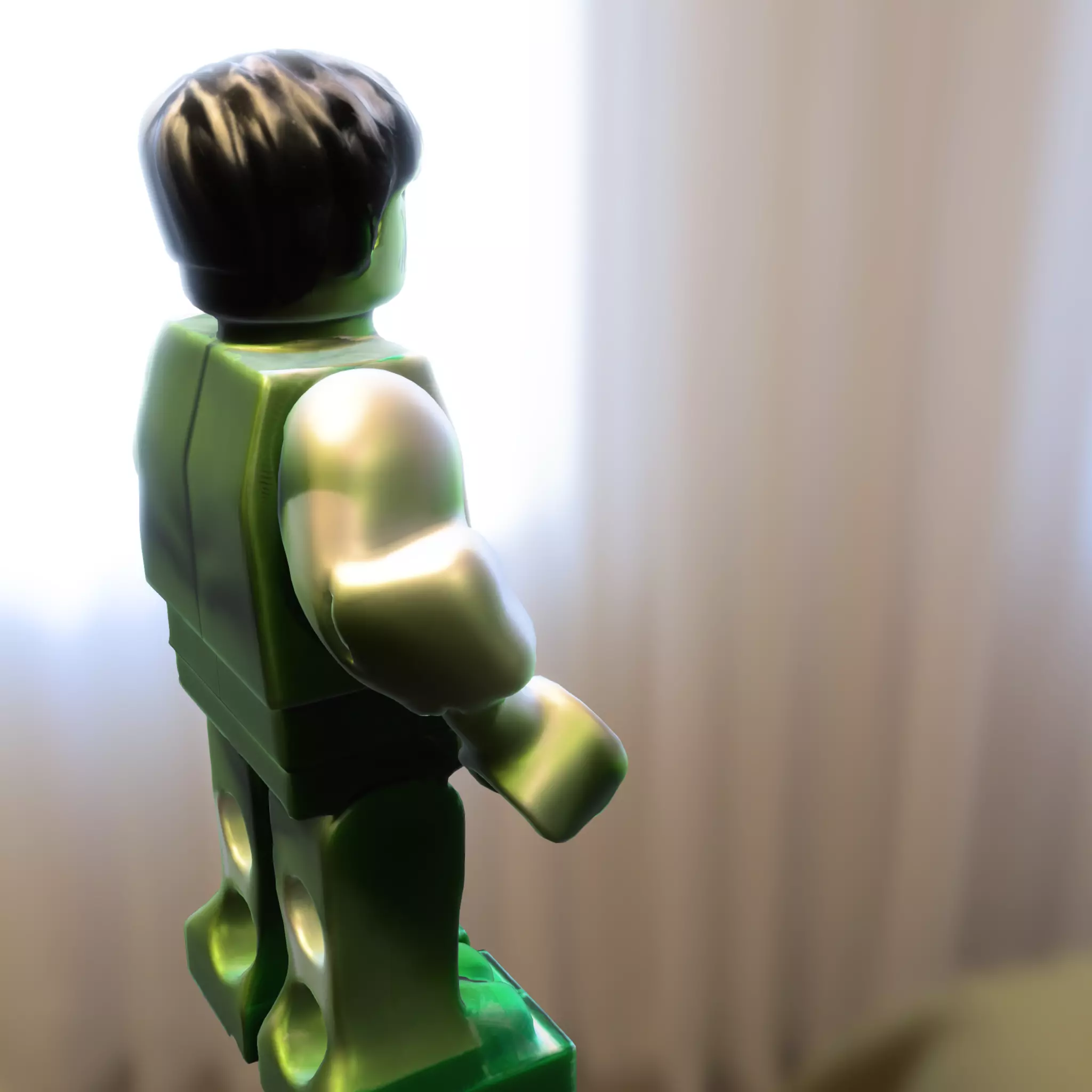 Hulk LEGO Minifigure Low-poly 3D model_4