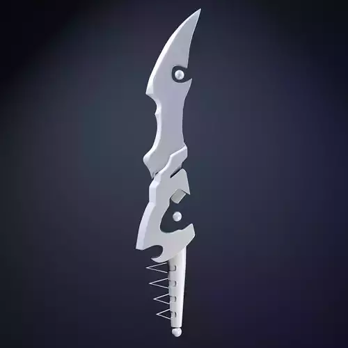 Fantasy Dagger  Low Poly  High Poly