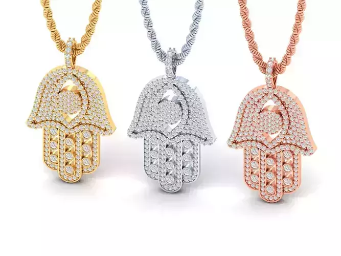 Hamsa hand Pendant 