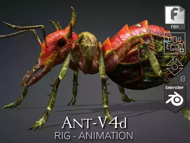 Ant-V4d 3D model