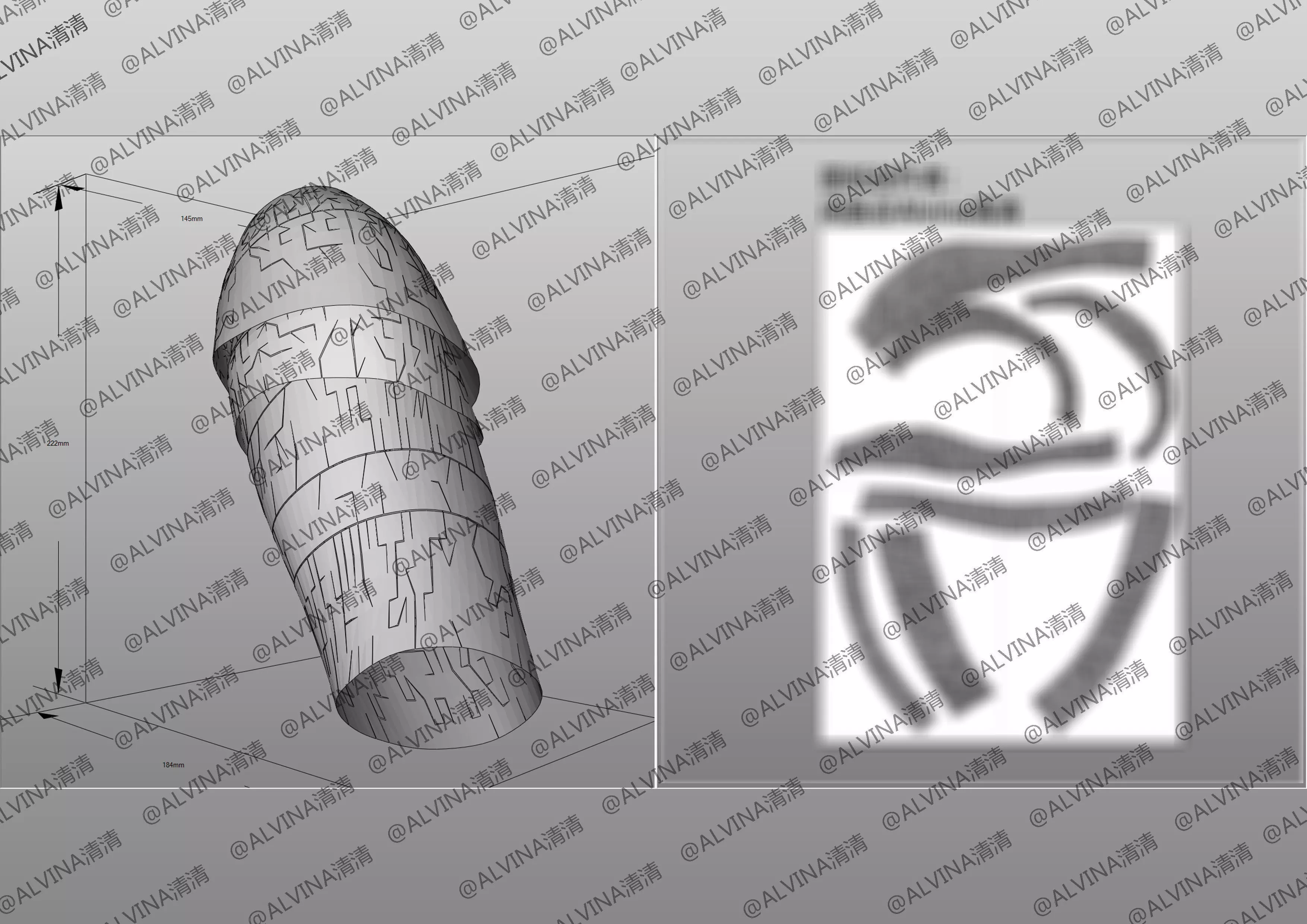 Claymore Teresa Armor - DIY Cosplay Pepakura Foam Template Low-poly 3D model_18