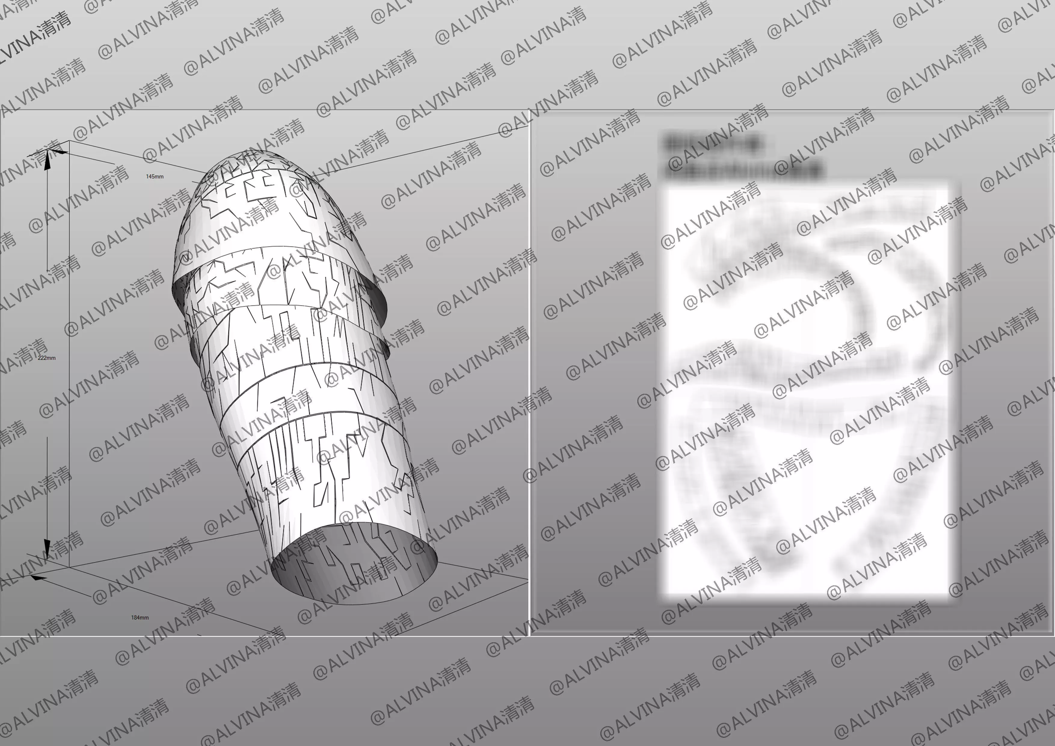 Claymore Teresa Armor - DIY Cosplay Pepakura Foam Template Low-poly 3D model_19