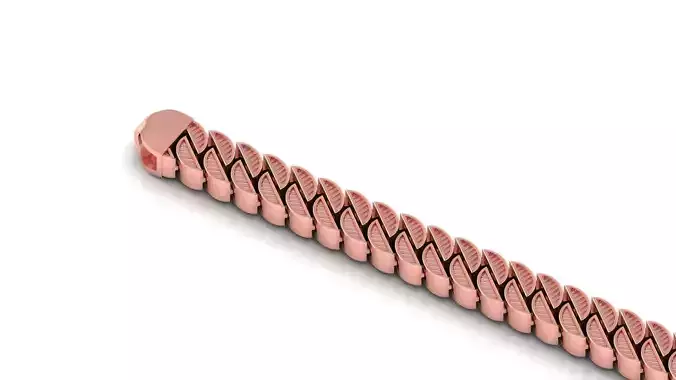 8MM TEXTURE STICK MIAMI CUBAN LINK FOR BRACELET OR NECKLACE 3D print model