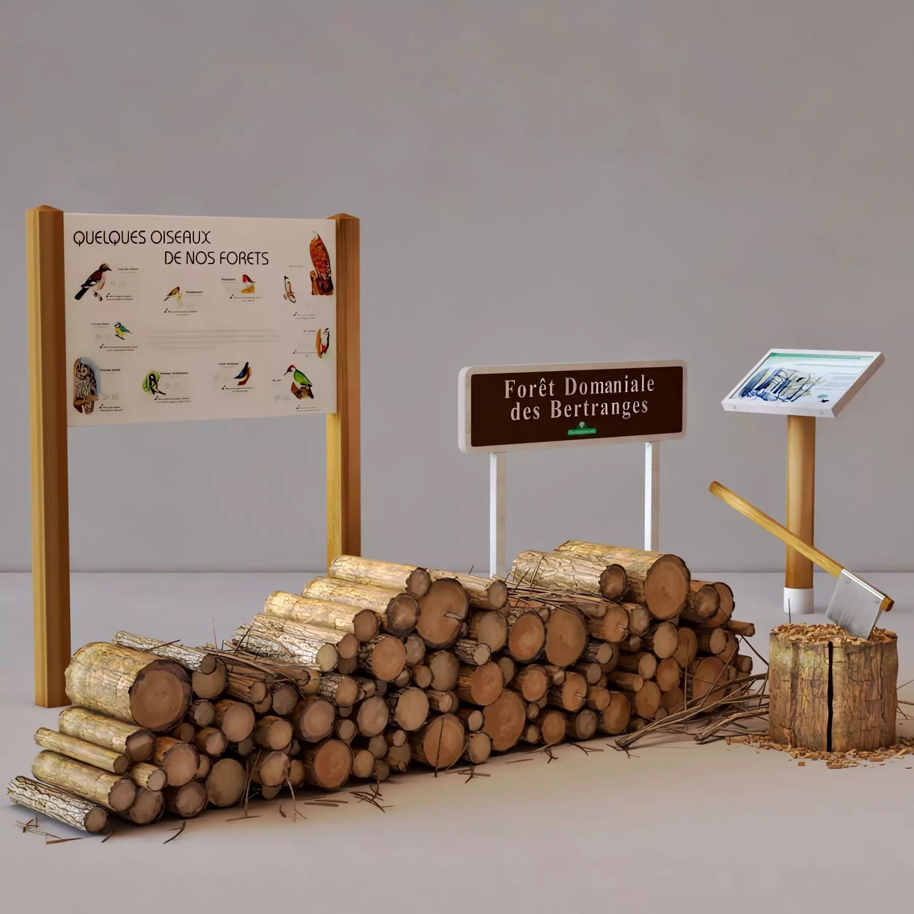 Foret domaniale Free 3D model