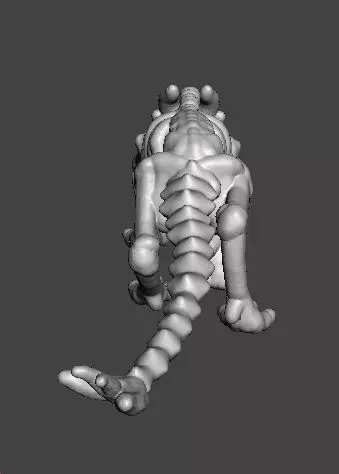 6MM KRAYT DRAGON SKELETON MINIATURE MODEL SCIFI OR FANTASY GAMES 3D print model_5