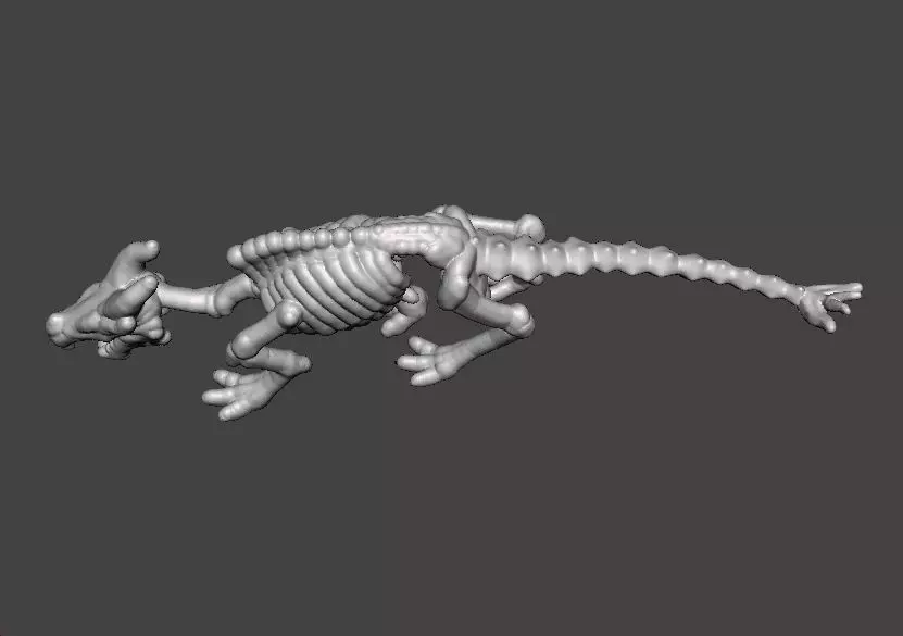 6MM KRAYT DRAGON SKELETON MINIATURE MODEL SCIFI OR FANTASY GAMES 3D print model_6