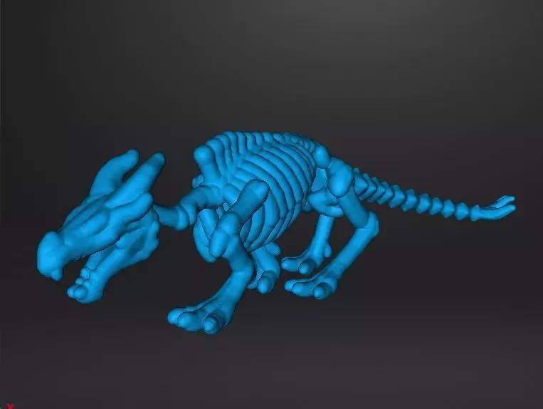 6MM KRAYT DRAGON SKELETON MINIATURE MODEL SCIFI OR FANTASY GAMES 3D print model_9