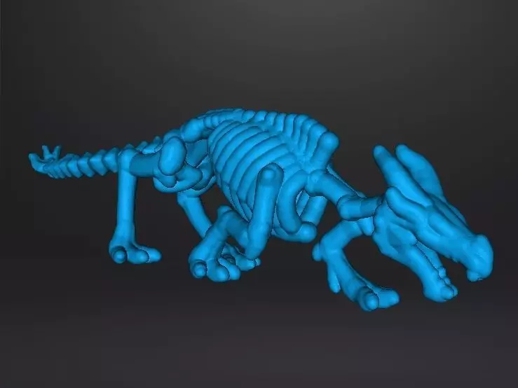 6MM KRAYT DRAGON SKELETON MINIATURE MODEL SCIFI OR FANTASY GAMES 3D print model_10
