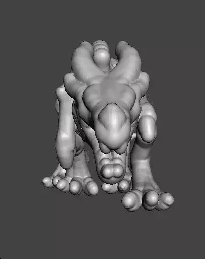 6MM KRAYT DRAGON SKELETON MINIATURE MODEL SCIFI OR FANTASY GAMES 3D print model_4