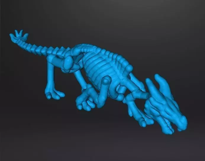 6MM KRAYT DRAGON SKELETON MINIATURE MODEL SCIFI OR FANTASY GAMES 3D print model_11