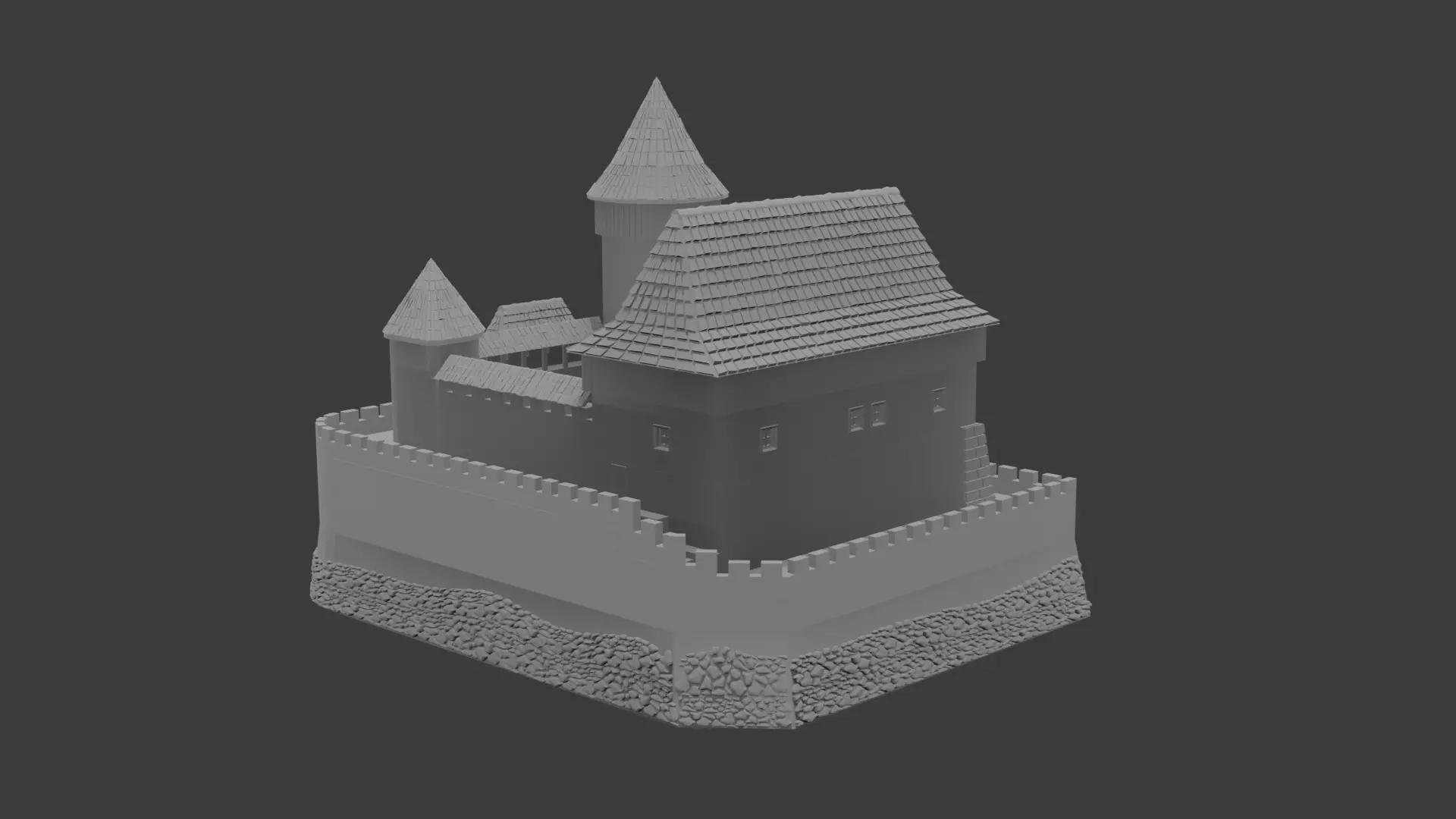 TALMBERG CASTLE from Kingdome Come Deliverance  3D print model_7