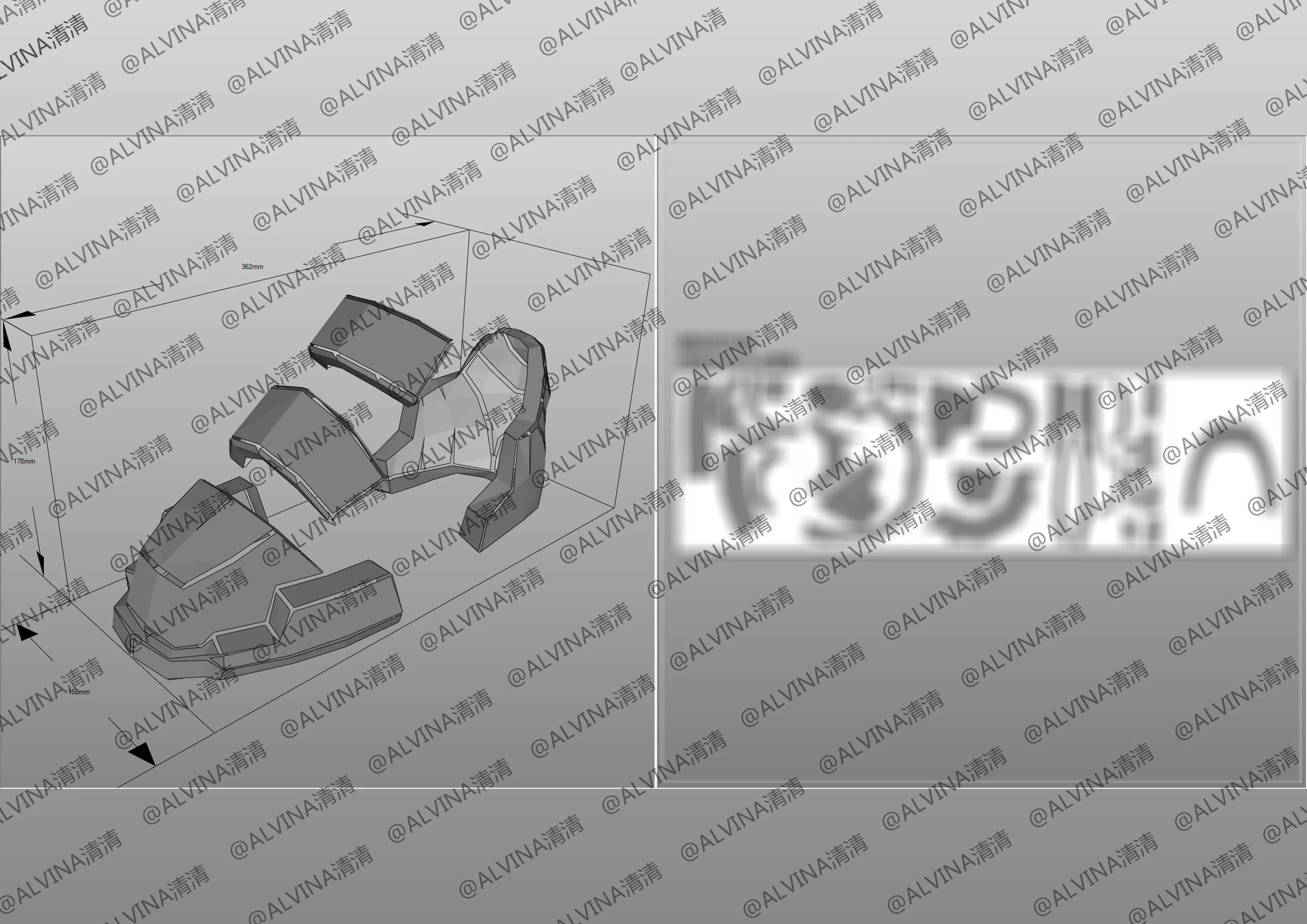 Halo ODST Armor - DIY Cosplay Pepakura Foam Template Low-poly 3D model_26