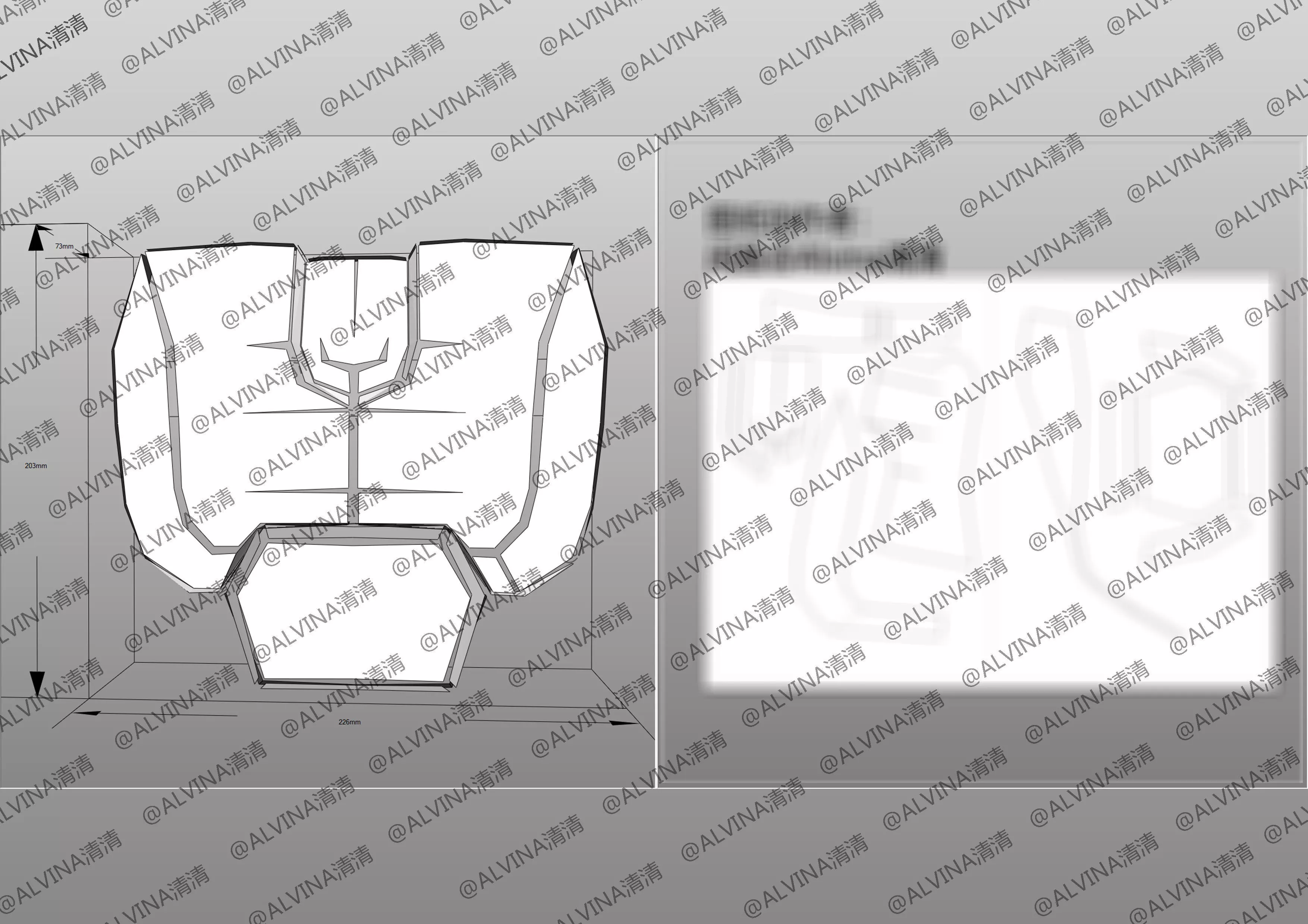 Halo ODST Armor - DIY Cosplay Pepakura Foam Template Low-poly 3D model_15