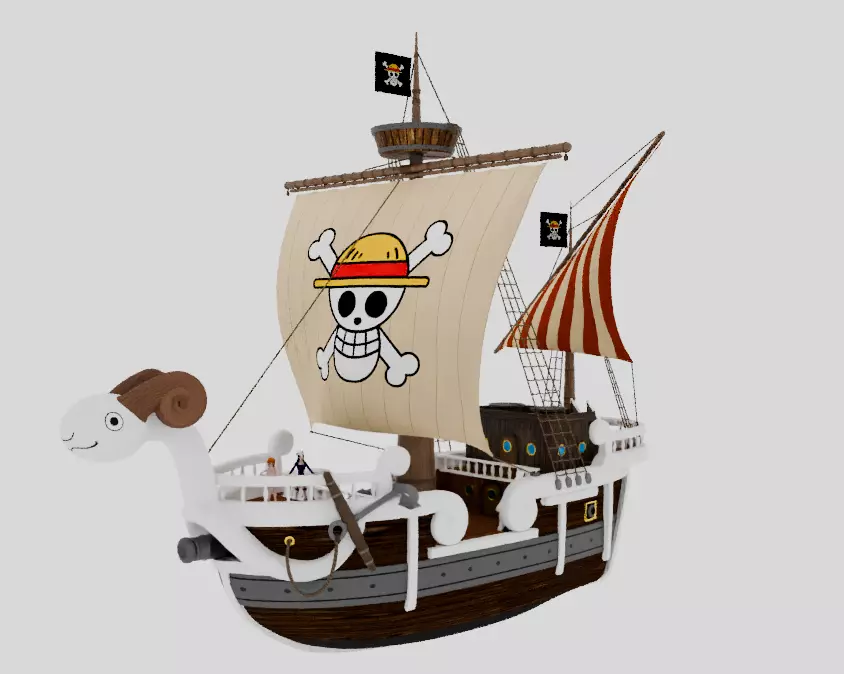 AnimePirateShip3DModel One Piece 3D model