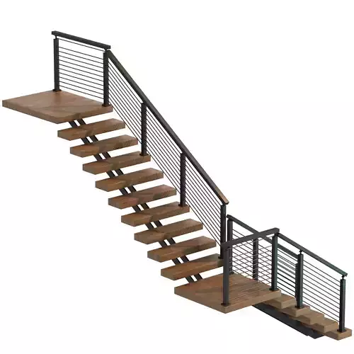 Staircase 06 3D model 7