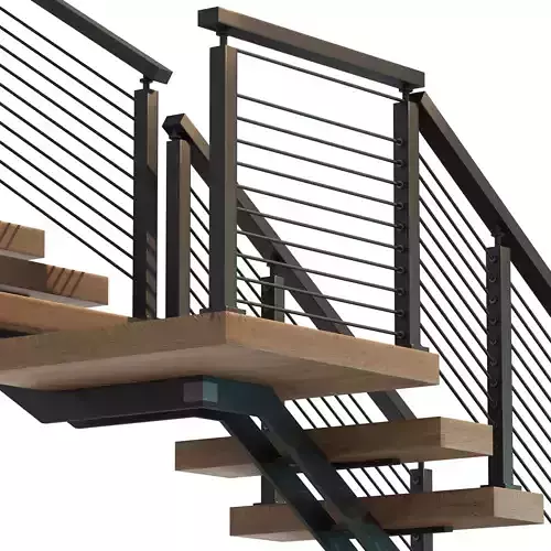 Staircase 06 3D model 6