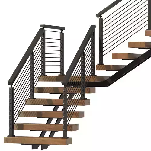 Staircase 06 3D model 4