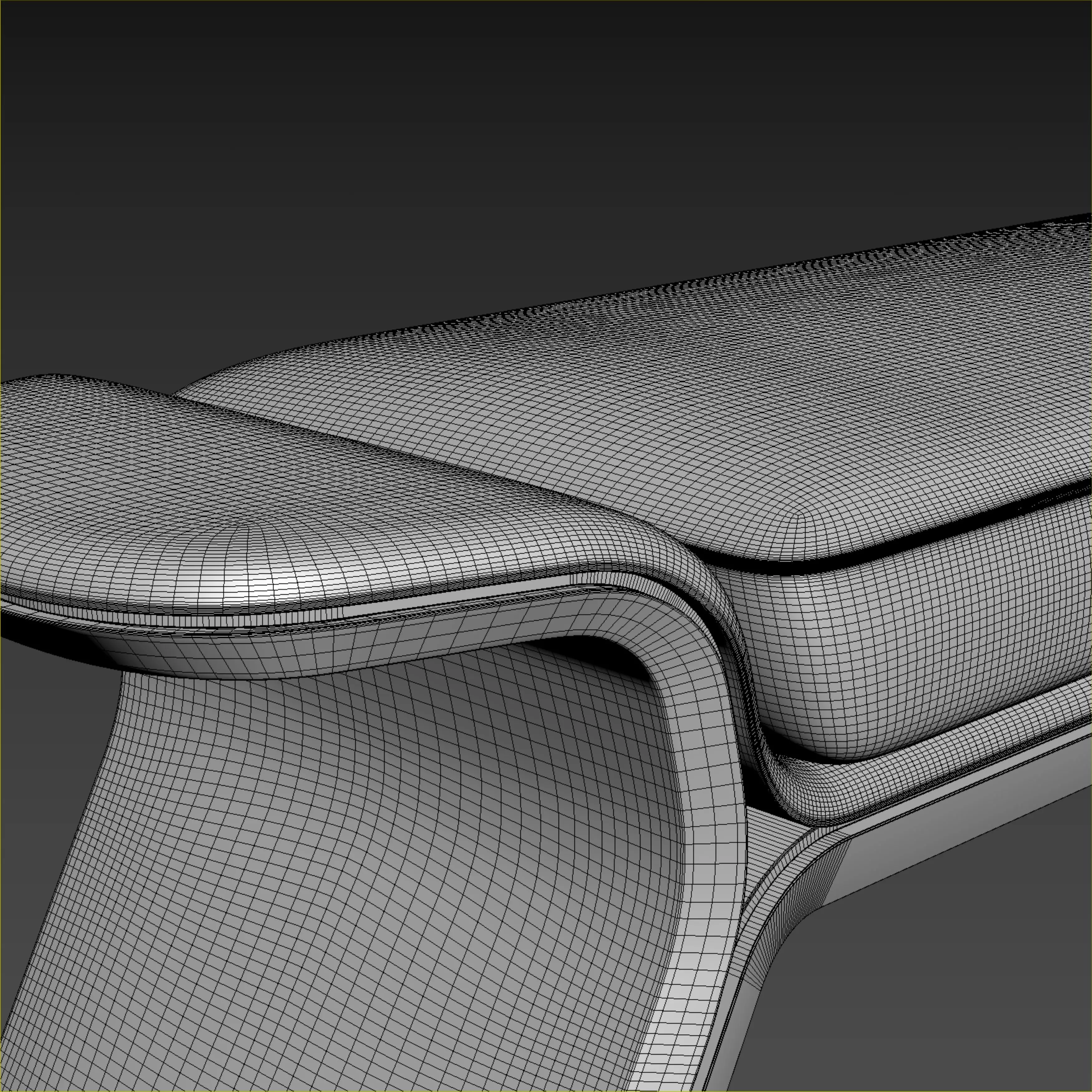 Bentley Home Galloway Bench  3D model_17