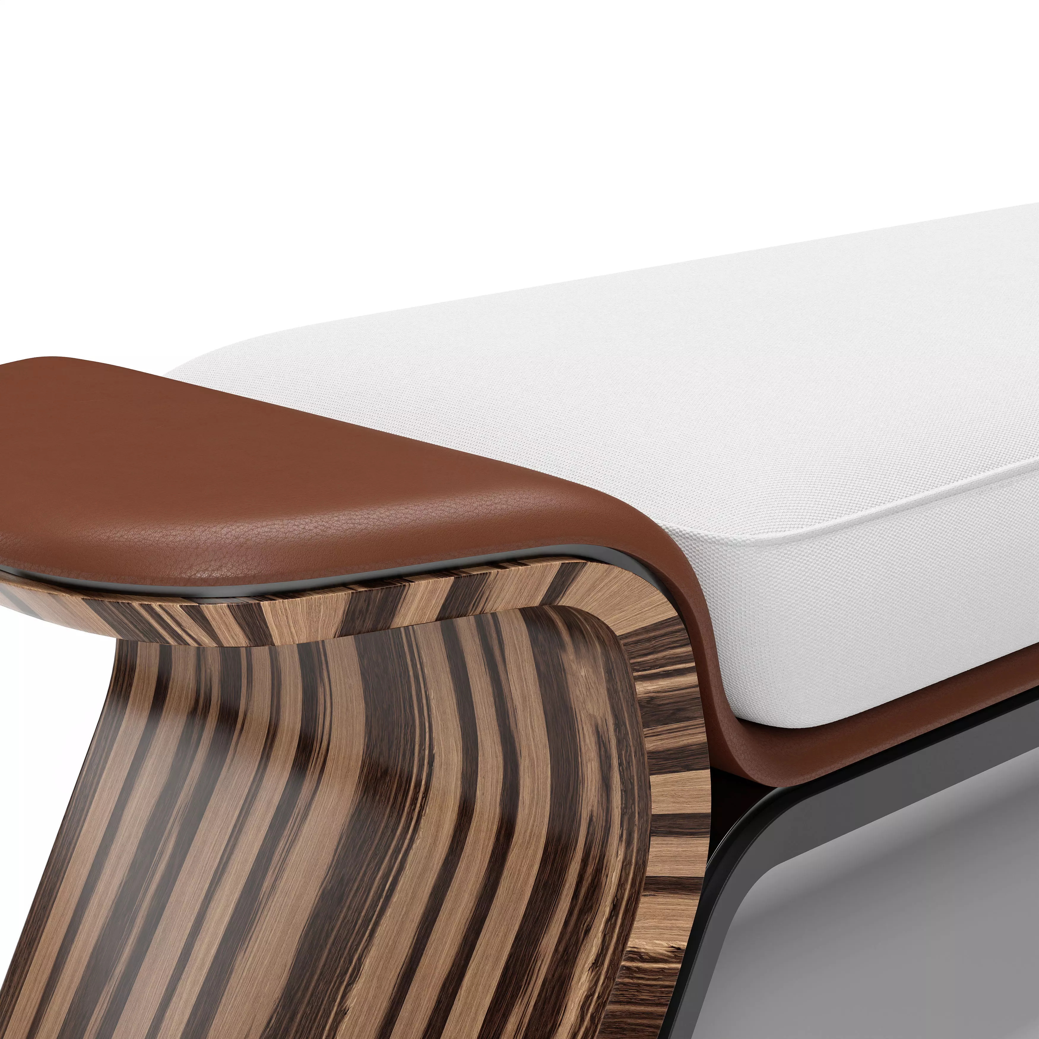 Bentley Home Galloway Bench  3D model_2