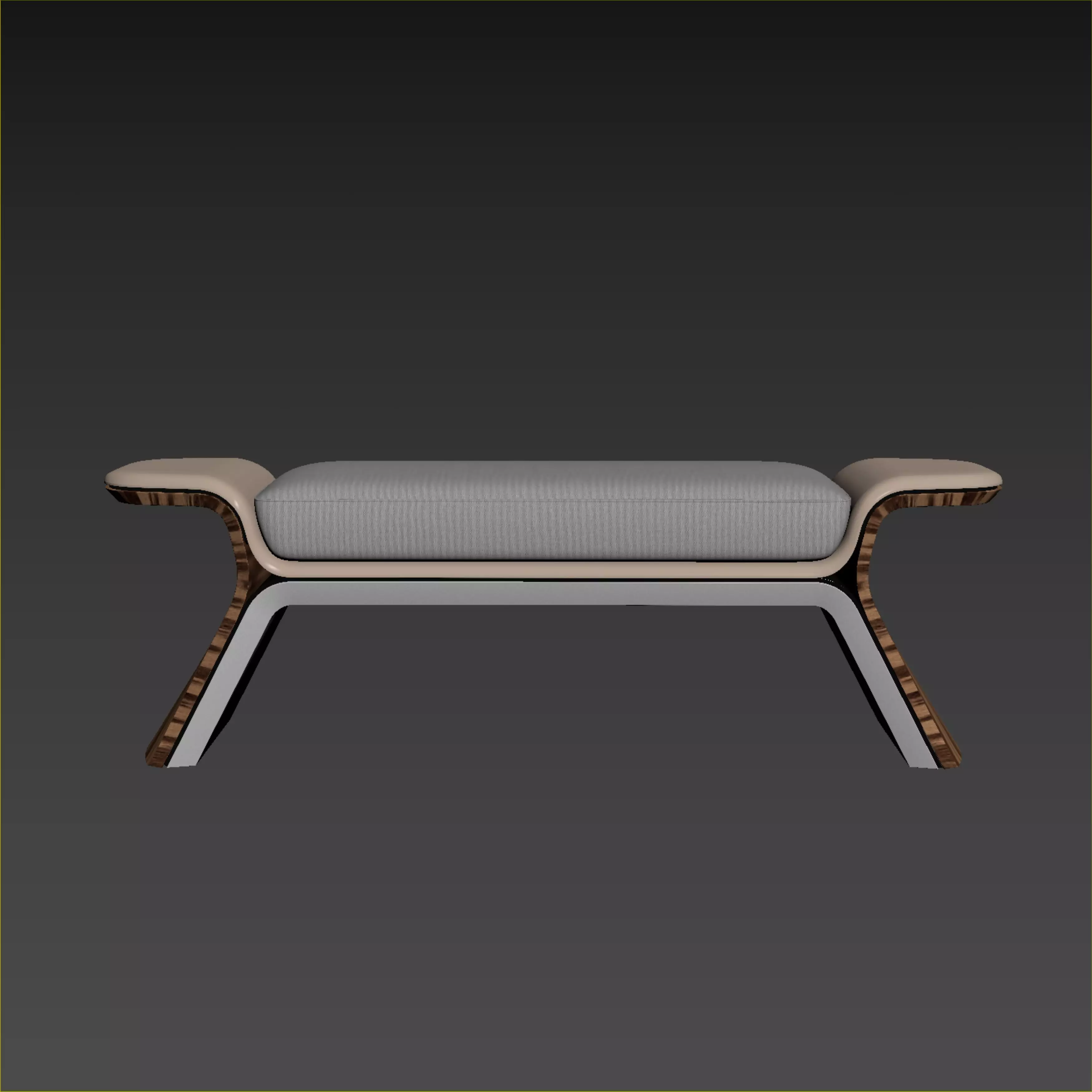 Bentley Home Galloway Bench  3D model_6