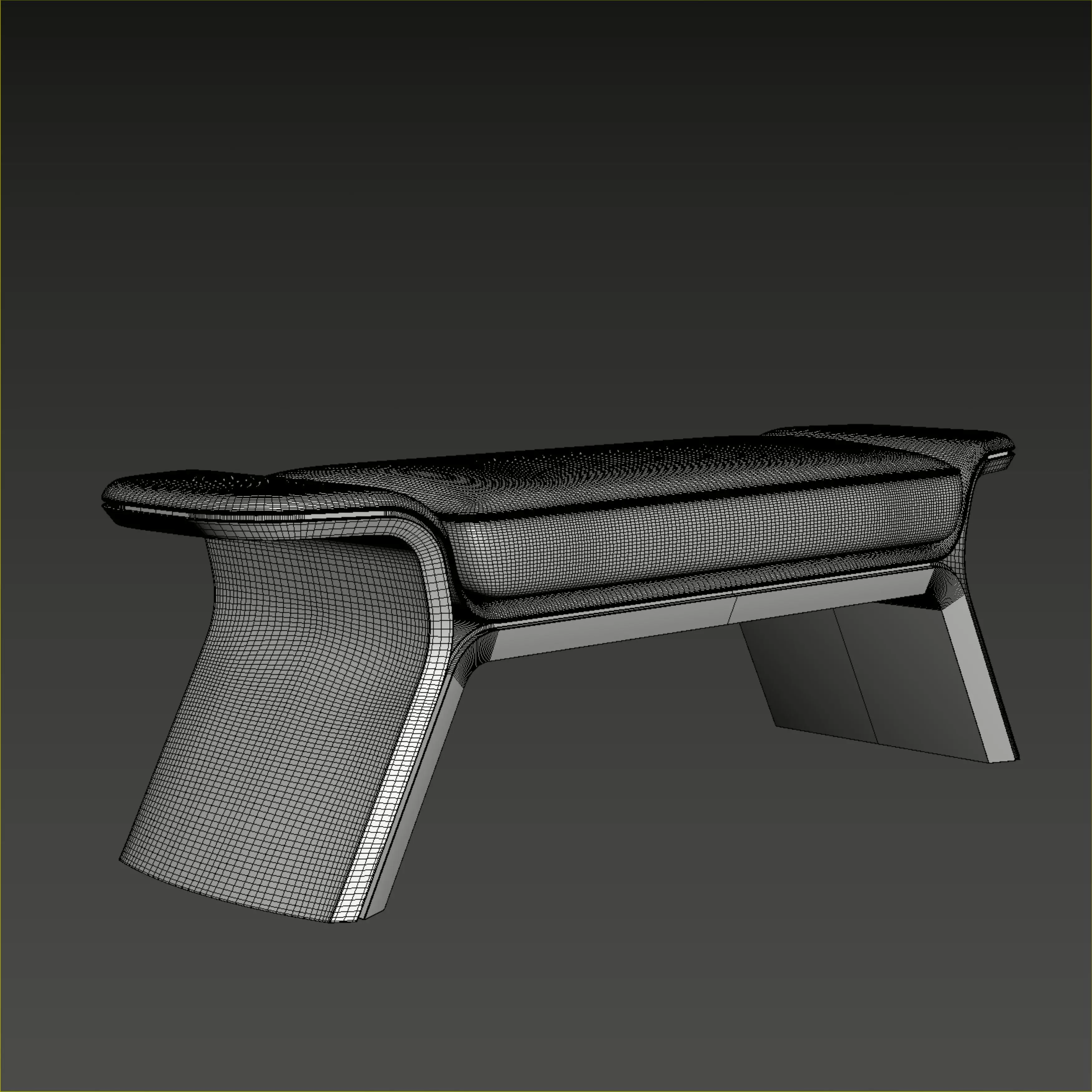 Bentley Home Galloway Bench  3D model_16
