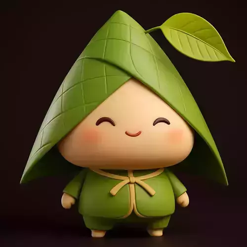 Cute Zongzi Character 3D print model
