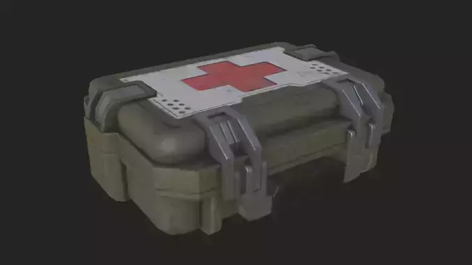 Medical Kit 3D Model 002 Low-poly 3D model