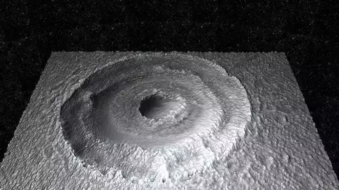 Bull Eye Crater