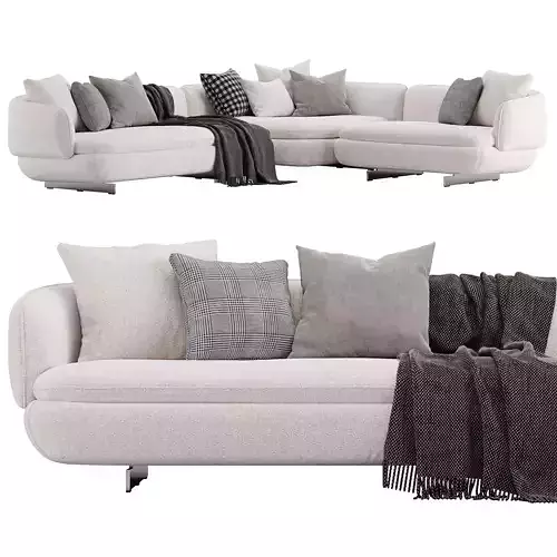 Corner Sofa Vivienne by Minotti 3D model