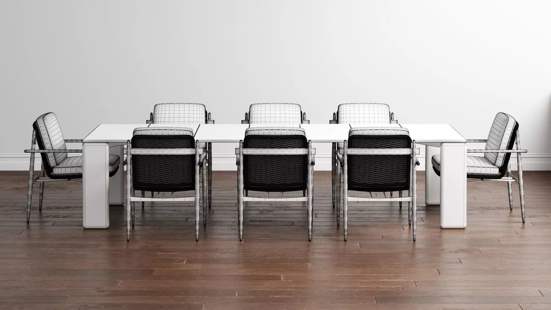 Trio Dining Table by Minotti 3D model_3