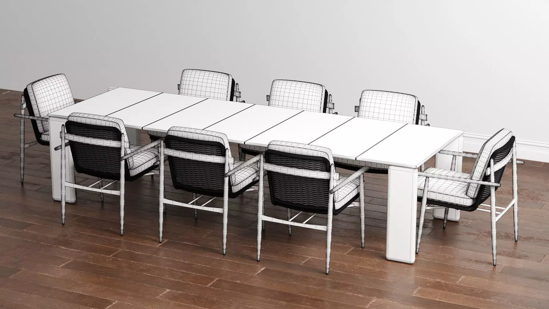 Trio Dining Table by Minotti 3D model_2