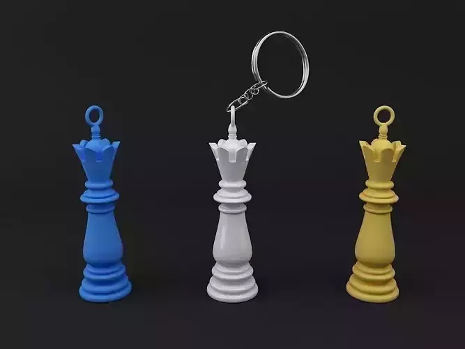 Chess King Keychain model