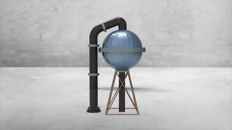 Cooling tower head 3D print model