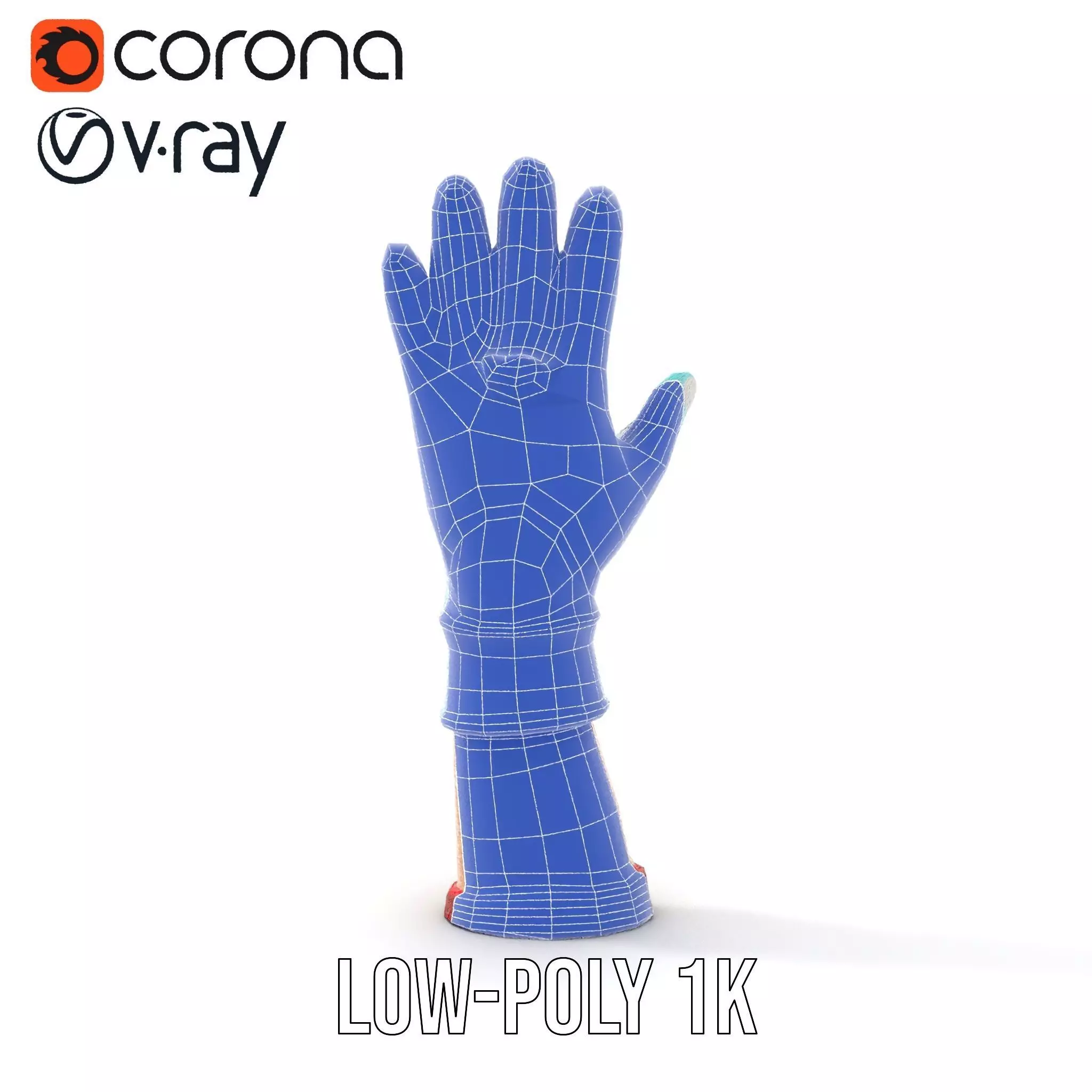 Playful Cartoon Glove Model Pack Low-poly 3D model_27