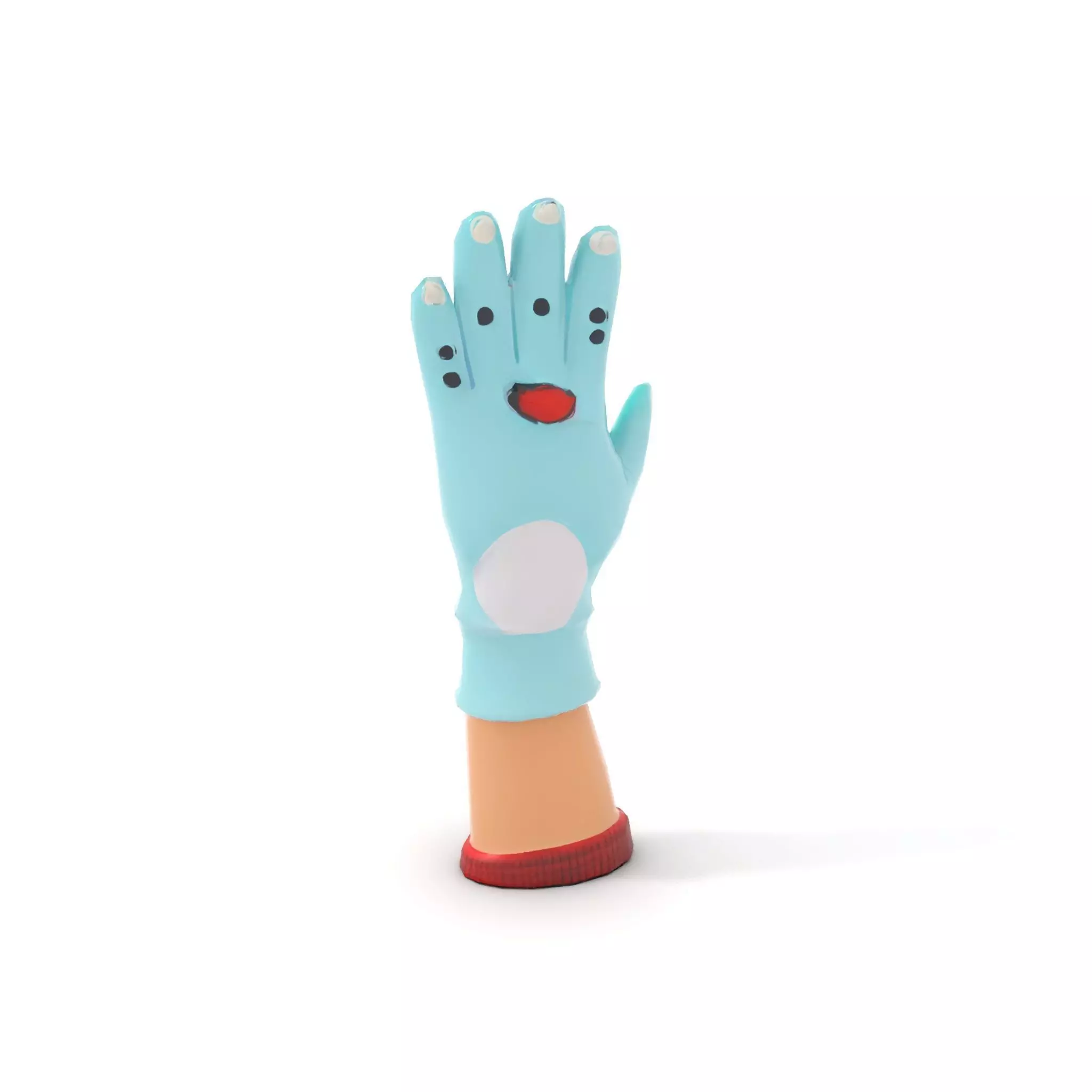 Playful Cartoon Glove Model Pack Low-poly 3D model_16