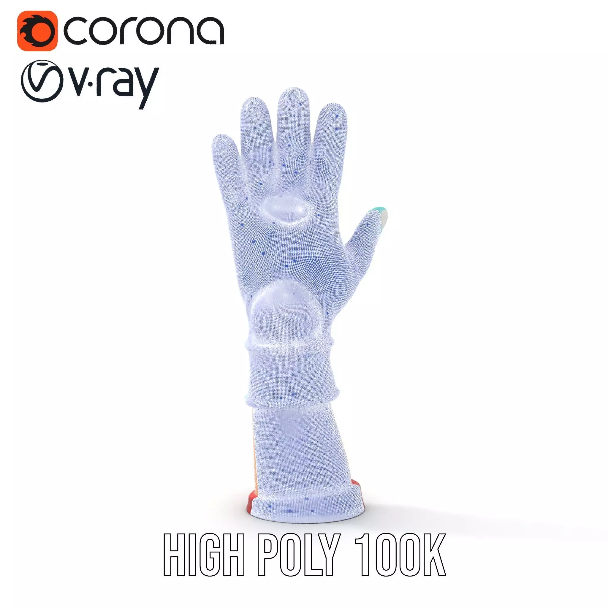 Playful Cartoon Glove Model Pack Low-poly 3D model_32