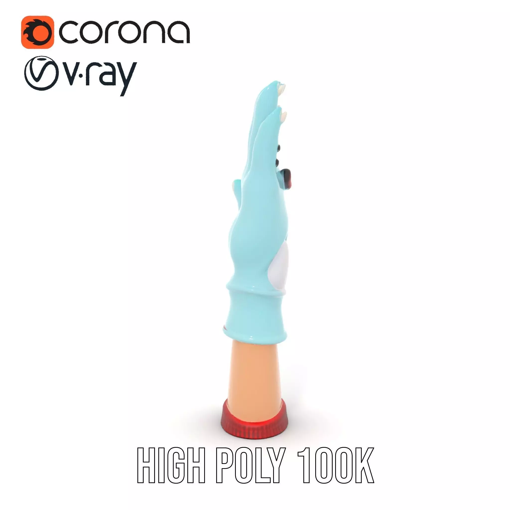 Playful Cartoon Glove Model Pack Low-poly 3D model_28