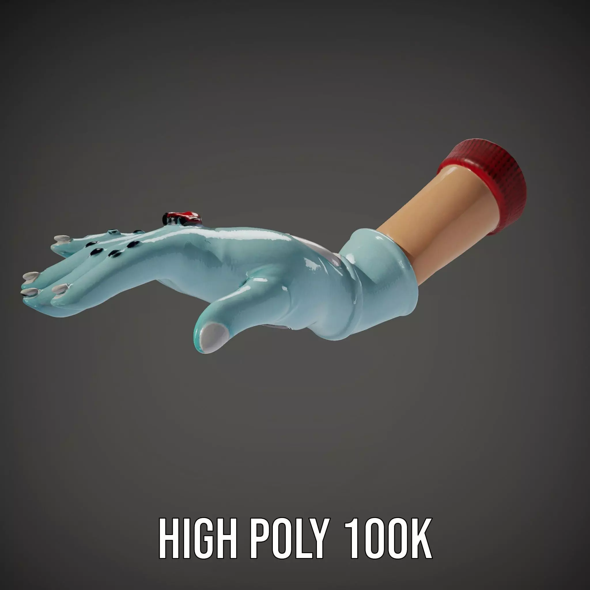 Playful Cartoon Glove Model Pack Low-poly 3D model_23