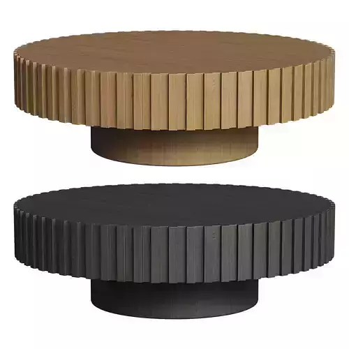 Alfaro Oak Round Coffee Table