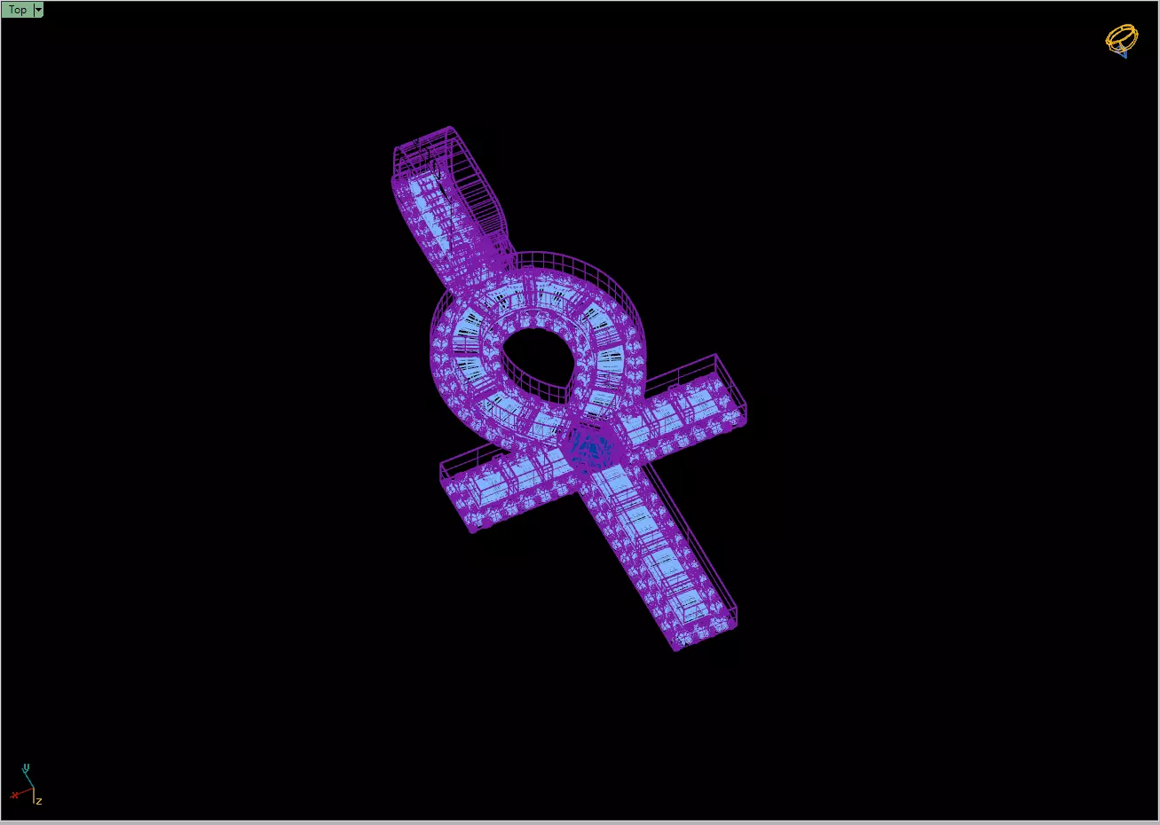 Custom Ankh Cross Pendant - Ankh Diamond Necklace 3D print model_14