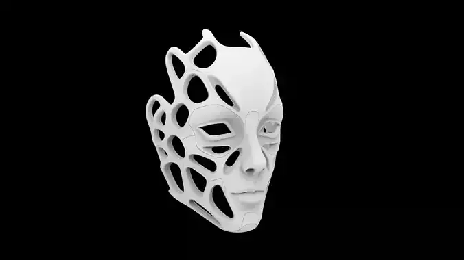 Parametric Biomorphic Face Mask