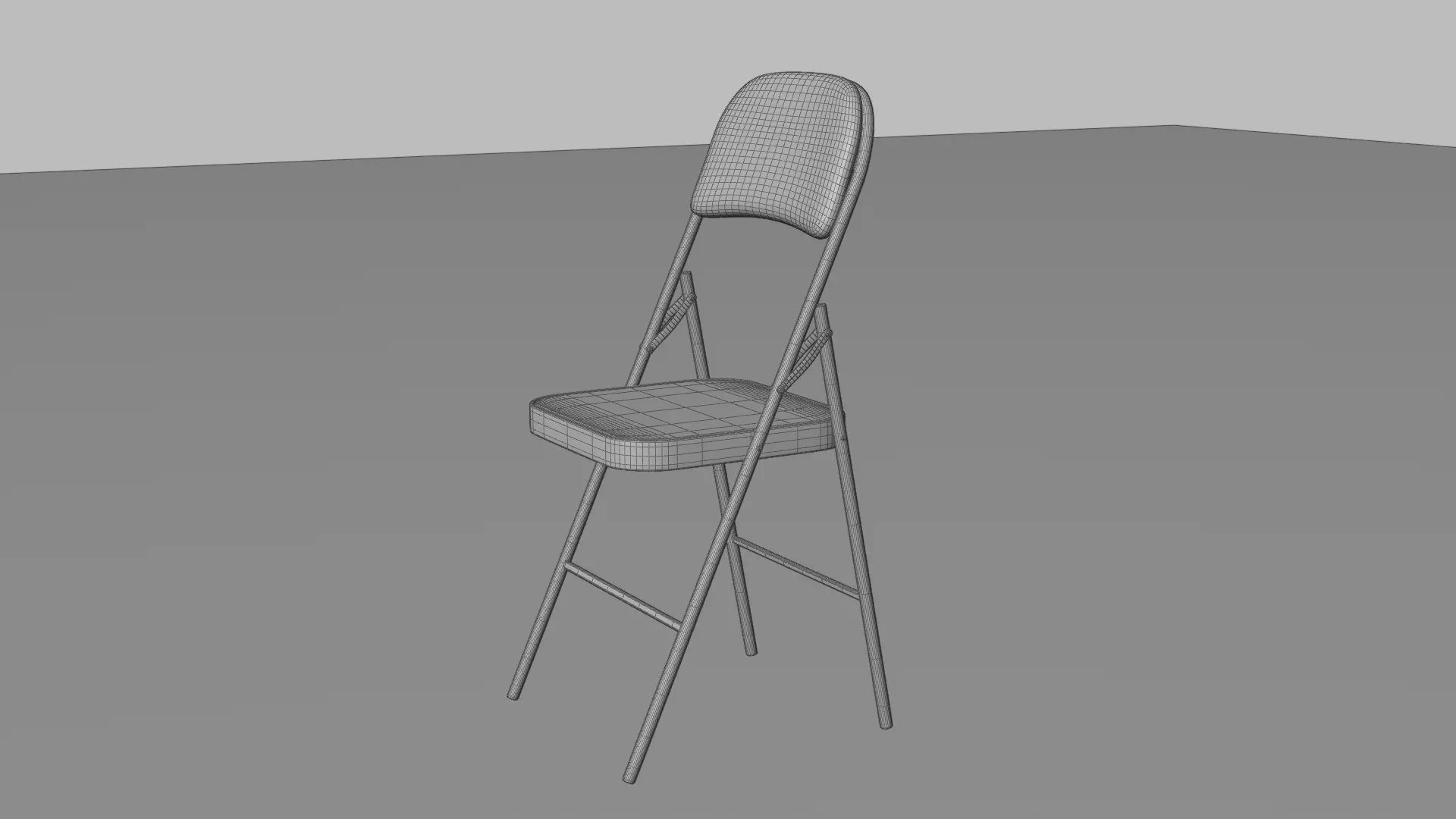Realistic Folding Chair 3D Model High Quality Low-poly 3D model_11