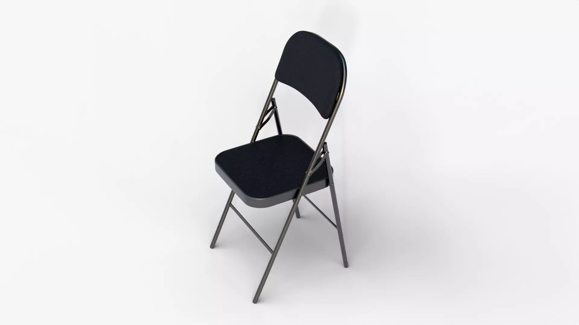 Realistic Folding Chair 3D Model High Quality Low-poly 3D model_0