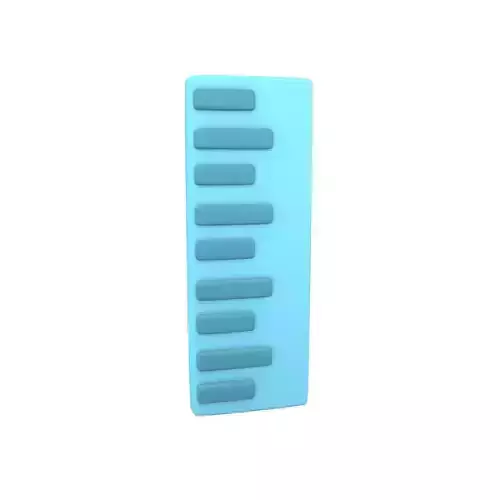 Ruler Icon v1 005 Low-poly 3D model