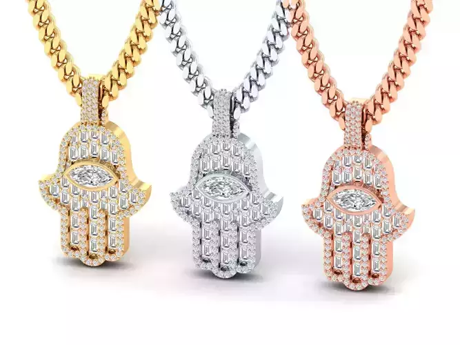 Hamsa Hand Pendant