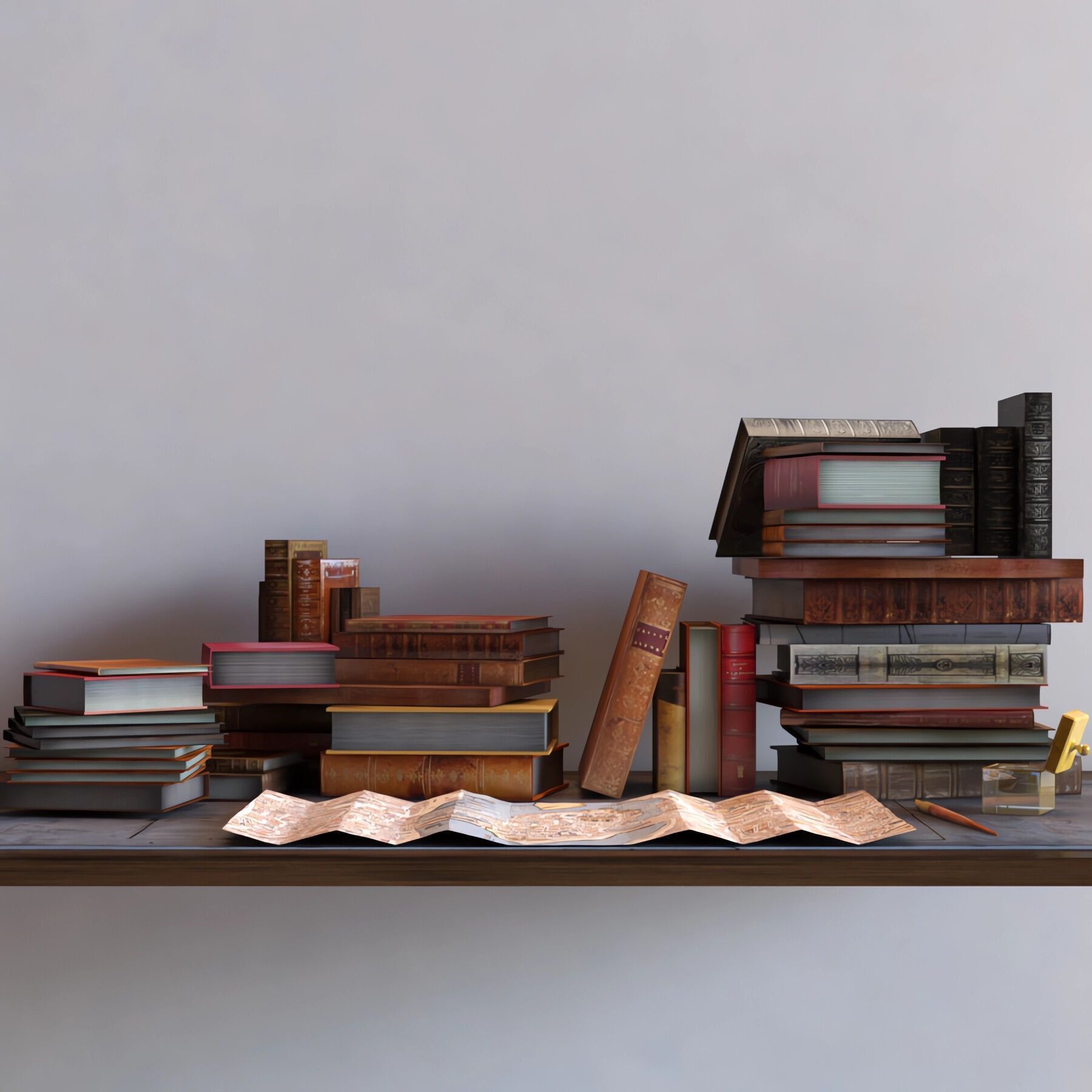 Livres anciens Free 3D model_1