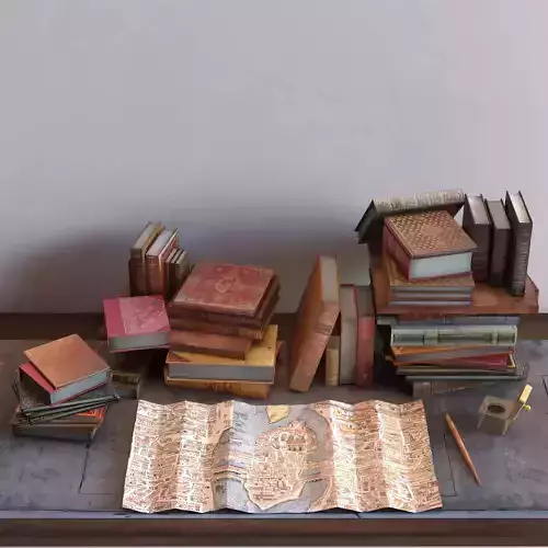Livres anciens Free 3D model