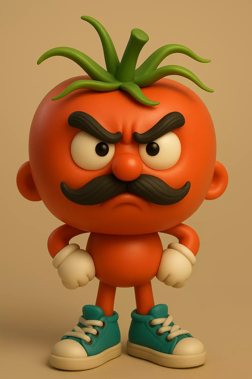Angry Tomato 3d Model 3D print model_1