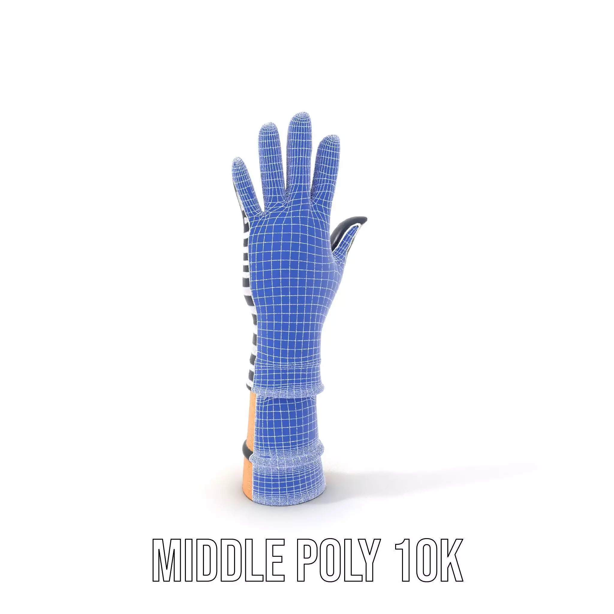 Striped Nautical Glove Model Pack Low-poly 3D model_18